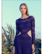 Women's Sleeveless Lace Floral Elegant Cocktail Dress-1
